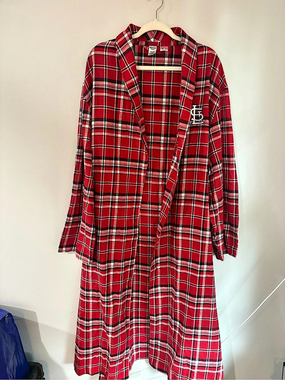 Concepts Sport St. Louis Cardinals Concepts Sport Plaid Flannel Robe Plaid UNISE